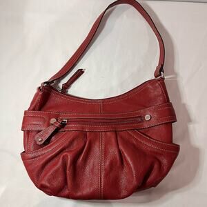 Red Genuine Leather Vintage Purse